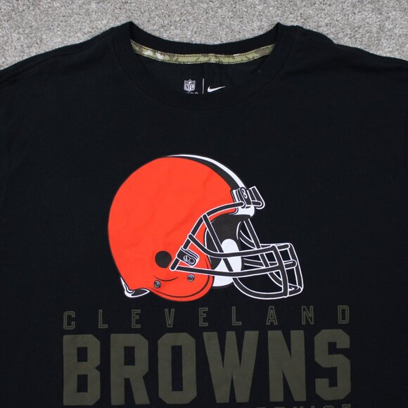 Nike Cleveland Browns Shirt Mens XL Black Salute to Service On Field Apparel L/S - Picture 8 of 16
